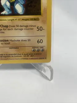 NEAR MINT! Shadowless Machoke (34/102) Base Set Pokemon Card, WOTC 1999 - Image 5