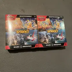 Pokemon Scarlet & Violet Surging Sparks Booster Bundle Factory Sealed Lot of 2 - Image 1