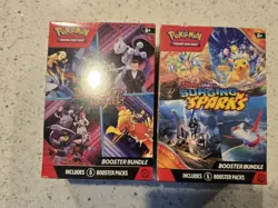Pokemon TCG Destined Rivals + Surging Sparks Booster Bundle New Sealed Lot Of 2 - Image 1