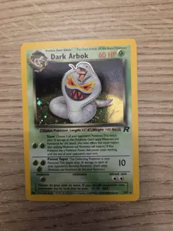 Pokemon Dark Arbok Holo Rare TCG Card 2/82 Team Rocket Series - Image 3