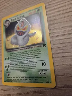 Pokemon Dark Arbok Holo Rare TCG Card 2/82 Team Rocket Series - Image 5