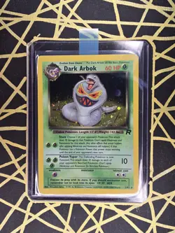 🔥 Dark Arbok 2/82 🔥 Original Holo Rare Team Rocket Set Pokemon Card WOTC TCG - Image 2
