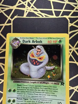 🔥 Dark Arbok 2/82 🔥 Original Holo Rare Team Rocket Set Pokemon Card WOTC TCG - Image 4
