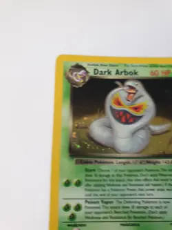 Pokemon Dark Arbok Holo Rare Card 2/82 Team Rocket 1999 WOTC TCG Vintage. - Image 2