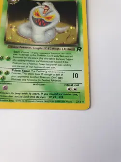 Pokemon Dark Arbok Holo Rare Card 2/82 Team Rocket 1999 WOTC TCG Vintage. - Image 4