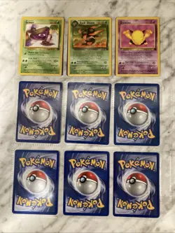 Pokemon Lot of 12 Cards Vintage Team Rocket Set Non-Holo Moderately Played - Image 3