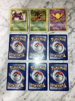 Pokemon Lot of 12 Cards Vintage Team Rocket Set Non-Holo Moderately Played - Image 4