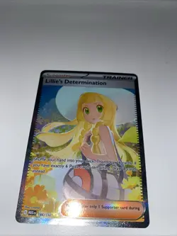 Pokemon Lillie's Determination SIR 184/132 Mega Evolutions - Image 3