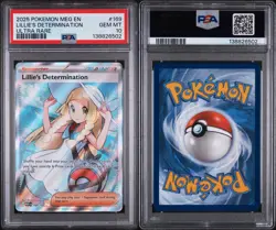 Pokemon Mega Evolution Secret Trainer Lillie's Determination 169/132 Ultra Rare - Image 3