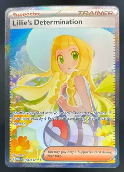 2025 Pokemon Mega Evolution Lillie's Determination SIR Rare #184/132 - Image 1