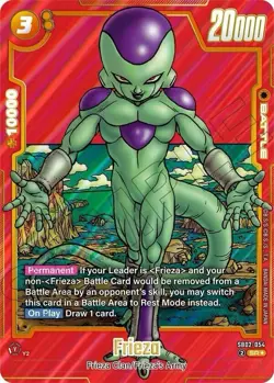 Frieza SB02-054 SR Battle Card - Dragon Ball Super Card Game SB02 - Image 1