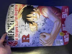 One Piece Monkey D. Luffy US Voyage College Basketball Card Rutgers AND 2 Poster - Image 3