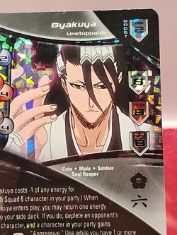 Byakuya Kuchiki- Unstoppable Bleach CCG TCG CARD NM # UR 221 HOLO ULTRA RARE - Image 2
