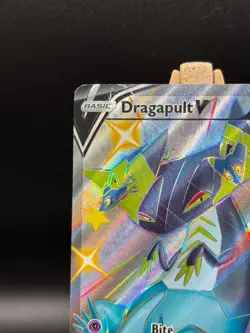 Shiny Holo Rare Dragapult V #SWSH096 Pokemon SWSH: Sword & Shield Promo Card MP - Image 3