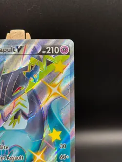 Shiny Holo Rare Dragapult V #SWSH096 Pokemon SWSH: Sword & Shield Promo Card MP - Image 4