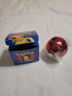 23K Gold Plated CHARIZARD Trading Card 1999 Burger King Pokemon Ball NEW SEALED - Image 1