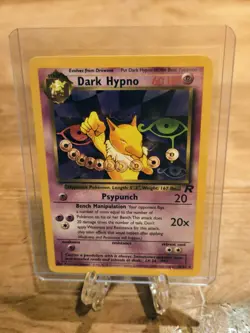 Dark Hypno 26/82 Team Rocket Pokemon Card Non Holo WOTC NM - Image 1