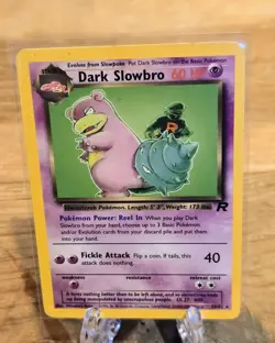 Dark Slowbro 29/82 Team Rocket Unlimited Non Holo Rare Pokemon Card NM - Image 1