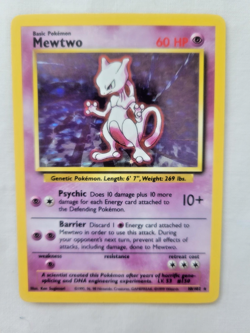 Vintage Pokemon 1999 Base Set - RARE HOLO/Foil Card - Mewtwo (10/102) LP+ - Image 2
