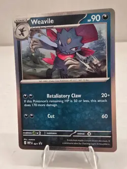 Pokemon Card TCG Weavile 021 Phantasmal Flames Black Star Promo Mint/Near Mint - Image 1
