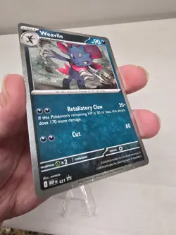 Pokemon Card TCG Weavile 021 Phantasmal Flames Black Star Promo Mint/Near Mint - Image 2