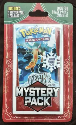 Pokemon Mystery Pack Sealed Seeded 1:10. EX Crystal Guardians/Vintage Packs - Image 1