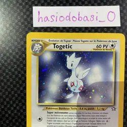Pokemon TCG Togetic 16/111 Neo Genesis Unlimited Holo Rare FRENCH LP - Image 2