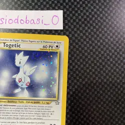 Pokemon TCG Togetic 16/111 Neo Genesis Unlimited Holo Rare FRENCH LP - Image 3