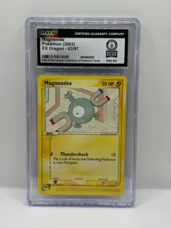 GUINNESS WORLD RECORDS 1/1 CGC 🔥 Pokemon TCG Magnemite 2003 EX Dragon #63/97 - Image 1