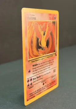 Pokemon Fossil Moltres Holo - Lightly Played LP - Original Vintage 12/62 - Image 3