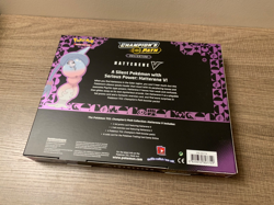 Pokemon Champion's Path Collection Hatterene V box 4 booster packs foil card - Image 2