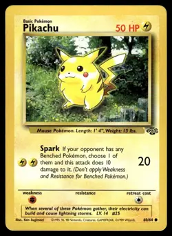 1999 Classic - Jungle Pikachu Basic/Common #60 - Image 1