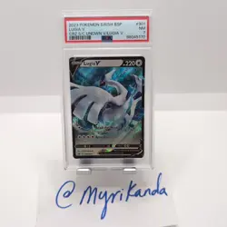2023 POKEMON SWSH BLACK STAR PROMO #301 LUGIA V PSA 7 - Image 1