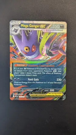 Mega Gengar EX 125/217 Ascended Heroes Pokemon Rare Pack Fresh - Image 1