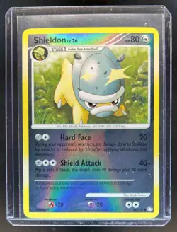 2007 Pokemon Diamond & Pearl Mysterious Treasures Shieldon Reverse Holo #63/123 - Image 1