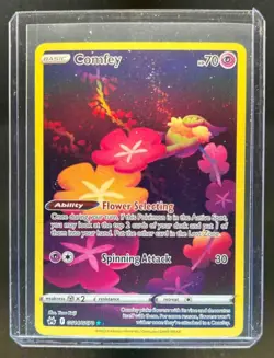 2023 Pokemon SWSH Crown Zenith Comfey Galarian Gallery Full Art #GG14/GG70 - Image 1