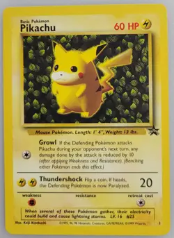 Pikachu 01/53 Pokemon Wotc Promo Regular NM - Image 1