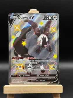 Dubwool V SV120/SV122 Shining Fates Ultra Rare Holo Pokemon TCG Card NM SV120/SV - Image 1