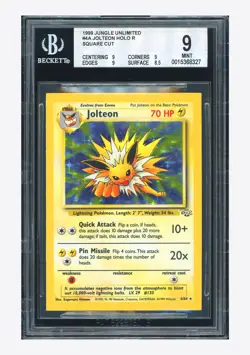 Pokemon BGS 9 Jolteon Holo Square Cut 1999 4/64 Jungle English - Image 1