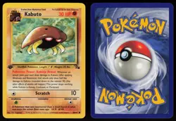 Kabuto 50/62 Common Fossil 1st Edition Pokemon - Image 3
