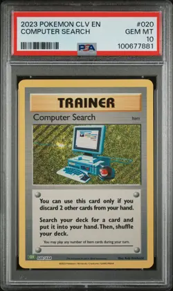 2023 POKEMON CLASSIC VENUSAUR & LUGIA EX DECK #020 COMPUTER SEARCH PSA 10 - Image 1