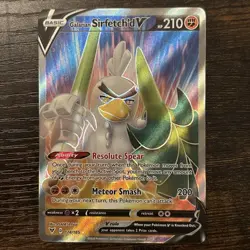 Galarian Sirfetch'd V 174/185 - Full Art Vivid Voltage Pokemon Card NM - Image 1