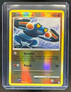 2009 Pokemon Platinum Arceus Croagunk Reverse Holo #61/99 - Image 1