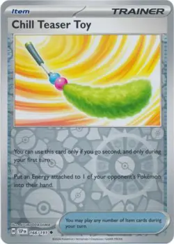 CHILL TEASER TOY 166/191 SURGING SPARKS POKEMON (REVERSE HOLO, NM) - Image 1
