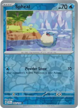 SPHEAL 043/191 SURGING SPARKS POKEMON (REVERSE HOLO, NM) - Image 1
