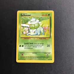 Pokemon TCG Bulbasaur Base Set 44/102 Regular Unlimited Common - Image 1