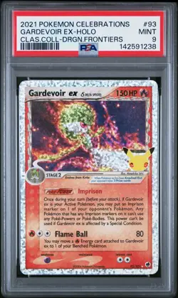 2021 POKEMON CELEBRATIONS CLASSIC COLLECTION #93 GARDEVOIR EX-HOLO PSA 9 - Image 1