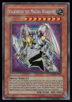 Valkyrion the Magna Warrior RP02-EN092 Secret Rare ORIGINAL PRINT Yu-Gi-Oh - Image 1