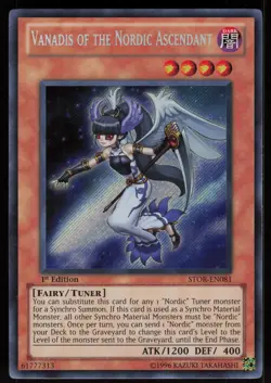 Vanadis of the Nordic Ascendant STOR-EN081 Secret Rare 1st Edition Yu-Gi-Oh - Image 1