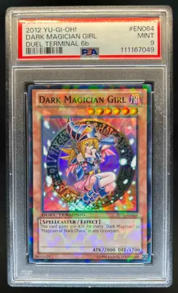 2012 Yu-Gi-Oh! Dark Magician Girl Duel Terminal #DT06-EN064 PSA 9 MINT - Image 1